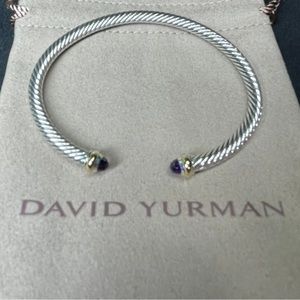 David Yurman Amethyst bracelet 4mm 18k